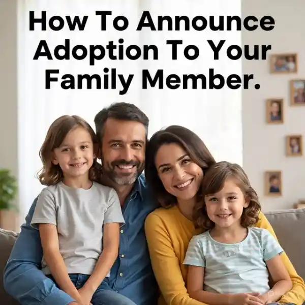 How to announce adoption to your family members