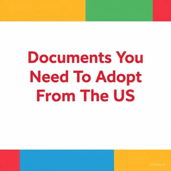 All the necessary documents you need to adopt from the US.